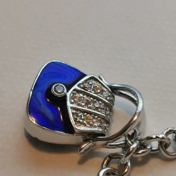 Sterling purse  charm bracelet - Picture 2 of 7